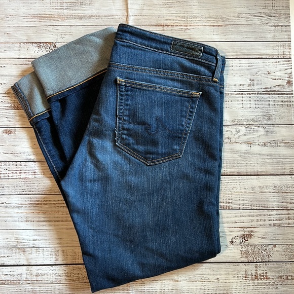AG Adriano Goldschmied Cropped Cuffed Jeans 30 - Picture 5 of 5